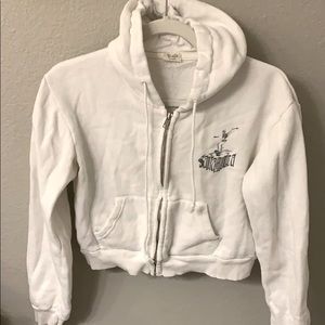 Brandy Melville Santa Monica Skeleton Skate zip up